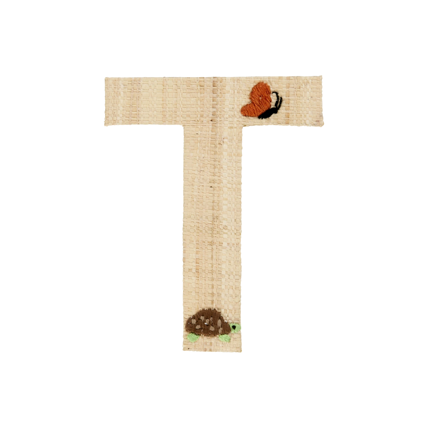 One Raffia Letter Sticker | Girl - T(One Raffia Letter Sticker Girl T) 1 One Raffia Letter Sticker | Girl - T(One Raffia Letter Sticker Girl T)