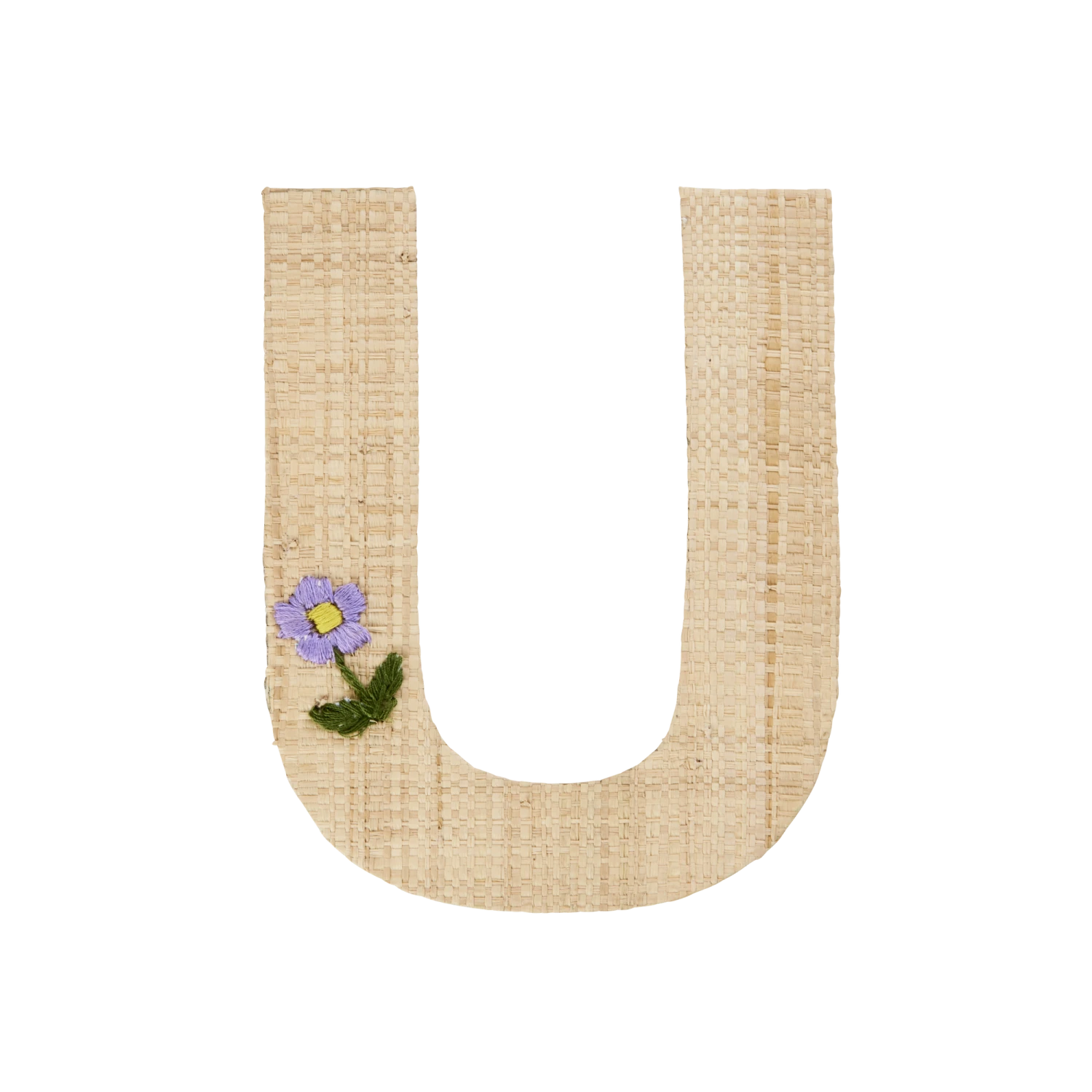 One Raffia Letter Sticker | Girl - U(One Raffia Letter Sticker Girl U) 1 One Raffia Letter Sticker | Girl - U(One Raffia Letter Sticker Girl U)