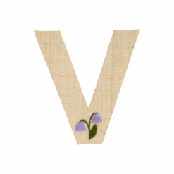 One Raffia Letter Sticker | Girl - V(One Raffia Letter Sticker Girl V)