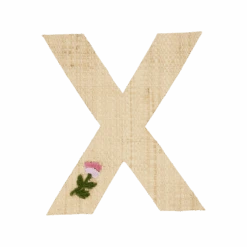 One Raffia Letter Sticker | Girl - X(One Raffia Letter Sticker Girl X)