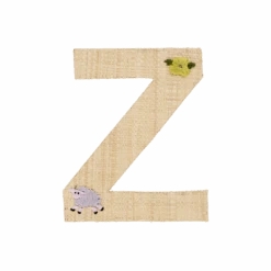 One Raffia Letter Sticker | Girl - Z(One Raffia Letter Sticker Girl Z)