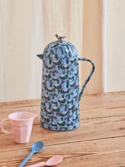 Thermo With Silver Bird Lid With Swan Lake Print(Thermo With Silver Bird Lid With Swan Lake Print) -Rice By Rice THERMO SWLA x1024 87 1