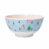 Melamine Bowl With Xmas Elf Print - Medium - Two Tone(Bowl With Xmas Elf Print Medium Two Tone)