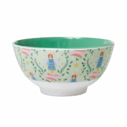 Melamine Bowl With Xmas Angel Print - Medium - Two Tone(Bowl With Xmas Angel Print Medium Two Tone)