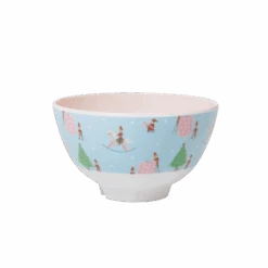 Melamine Bowl With Xmas Elf Print - Small - Two Tone(Melamine Bowl With Xmas Elf Print Small Two Tone)