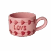 Ceramic Cappuccino Cup With Hand Painted Love - 6.7 Oz(Ceramic Cappuccino Cup With Hand Painted Love 6 7 Oz)