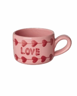Ceramic Cappuccino Cup With Hand Painted Love - 6.7 Oz(Ceramic Cappuccino Cup With Hand Painted Love 6 7 Oz)
