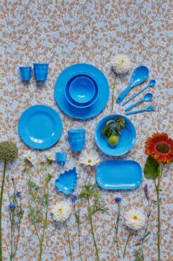 Melamine Lunch Plate | Sky Blue(Melamine Lunch Plate Ocean Blue) -Rice By Rice image 12277d3c decf 434e b9c3 22e47a52dd0a