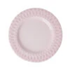 Ceramic Lunch Plate - Pink. Set Of 6 Plates(Ceramic Lunch Plate 3)