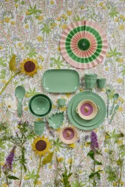 Medium Melamine Rectangular Plate - Green(Medium Melamine Rectangular Plate Green) -Rice By Rice image 66a86bc6 ab4d 4e29 a969 db5d2f6005ba