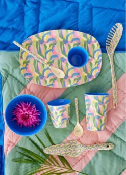 Medium Melamine Rectangular Plate - Blue - Jungle Fever Print(Medium Melamine Rectangular Plate Blue Jungle Fever Print) 5 Medium Melamine Rectangular Plate - Blue - Jungle Fever Print(Medium Melamine Rectangular Plate Blue Jungle Fever Print) -Rice By Rice image 76f04d75 d8b7 4670 a628 d59d56055b61