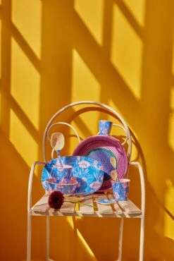 Medium Melamine Rectangular Plate - Blue - Poppies Love Print(Medium Melamine Rectangular Plate Poppies Love Print) -Rice By Rice image a12177fd 84ba 4ba3 a3ad 1dc58db9d961